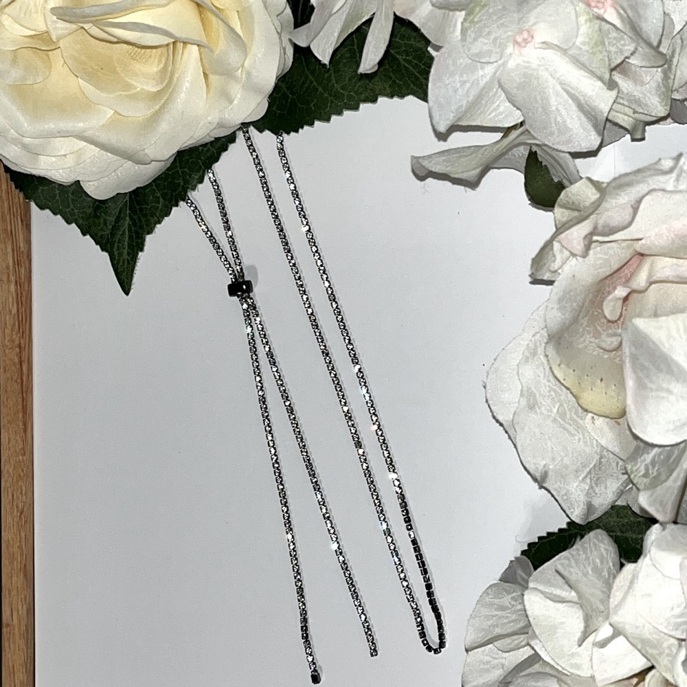 Lia Sophia Sparkly Slider Necklace